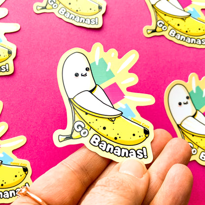 Banana Pal - Go Bananas! 3" Vinyl Sticker - Yummi Cats