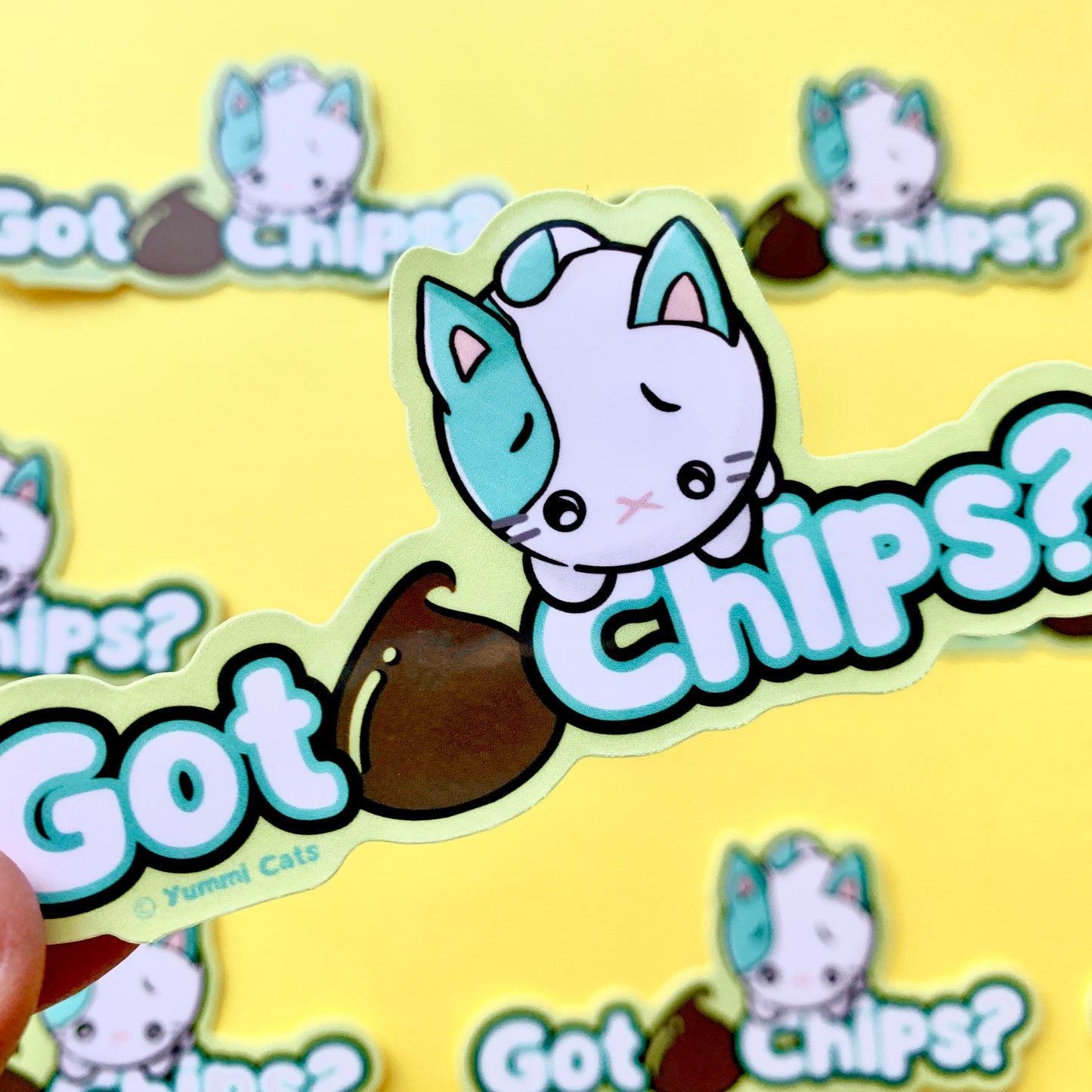 Minty - Got Chips? 3" Vinyl Sticker - Yummi Cats