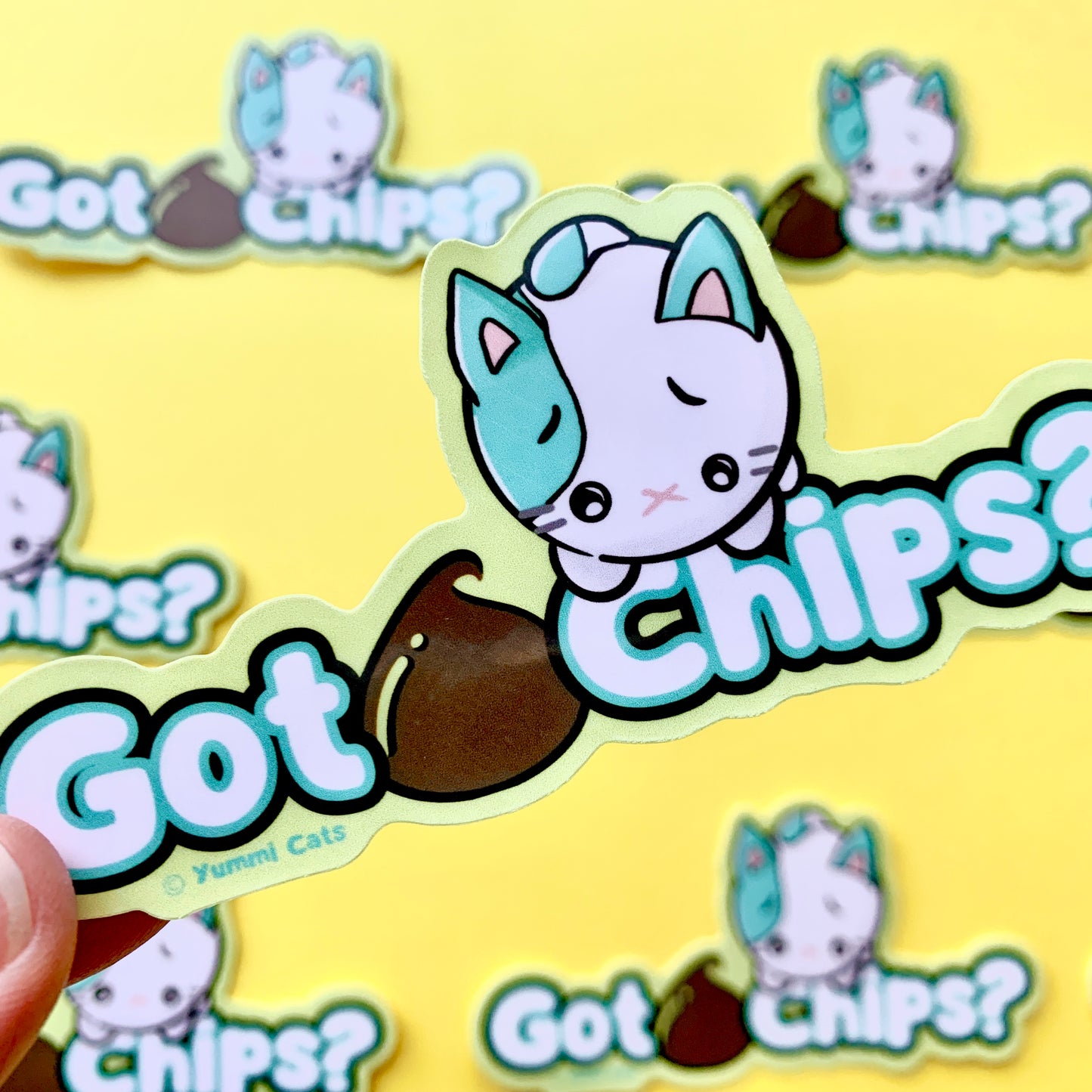 Minty - Got Chips? 3" Vinyl Sticker - Yummi Cats