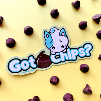 Minty - Got Chips? 3" Vinyl Sticker - Yummi Cats