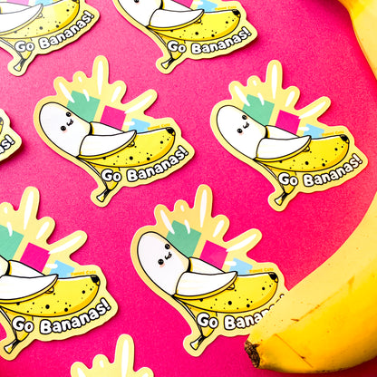 Banana Pal - Go Bananas! 3" Vinyl Sticker - Yummi Cats