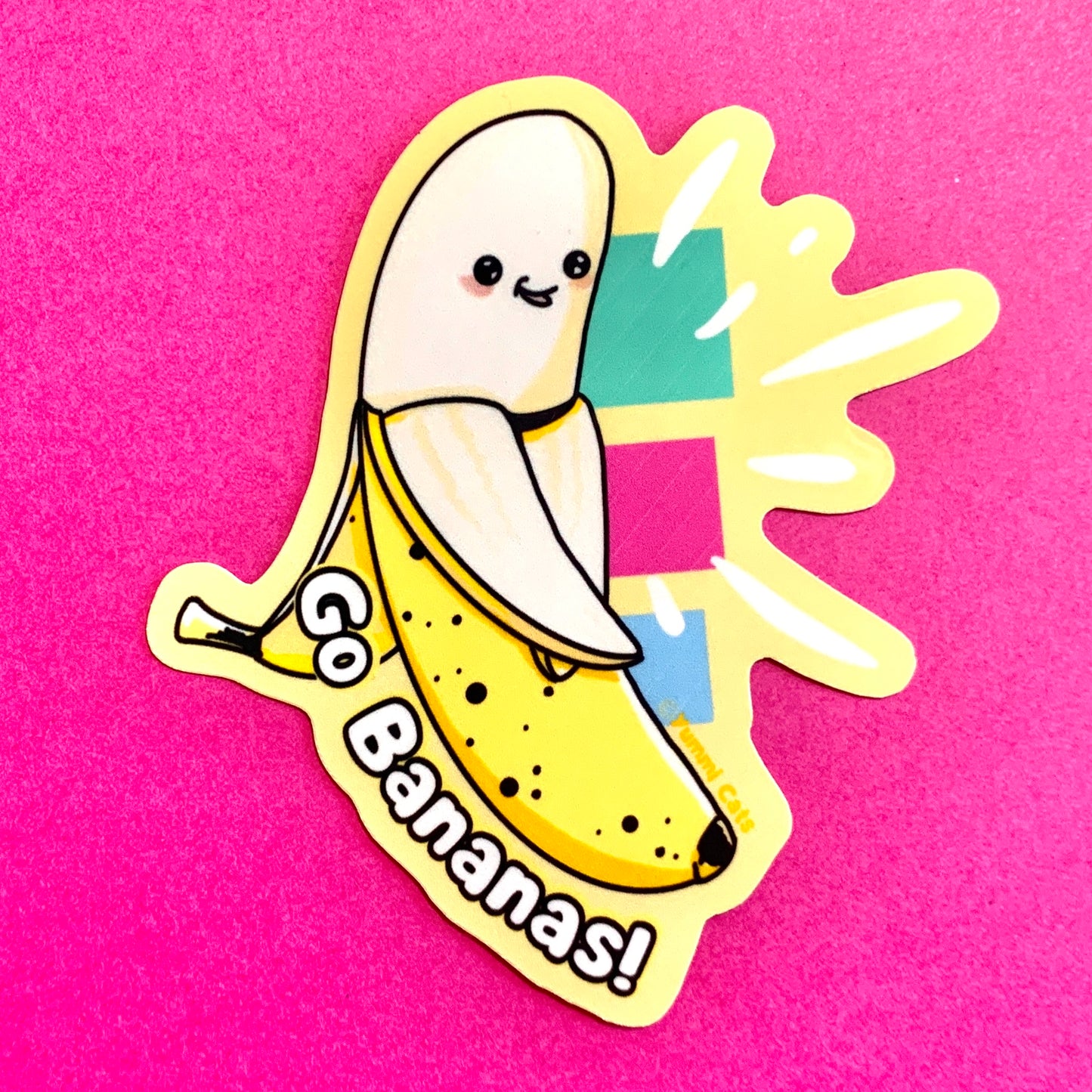 Banana Pal - Go Bananas! 3" Vinyl Sticker - Yummi Cats